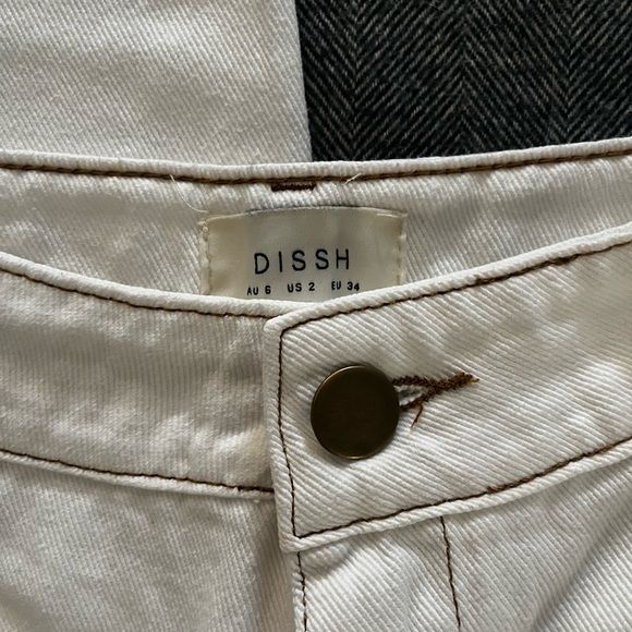 DISSH Sutton Cream Turnback Hem Jean - Picture 6 of 7